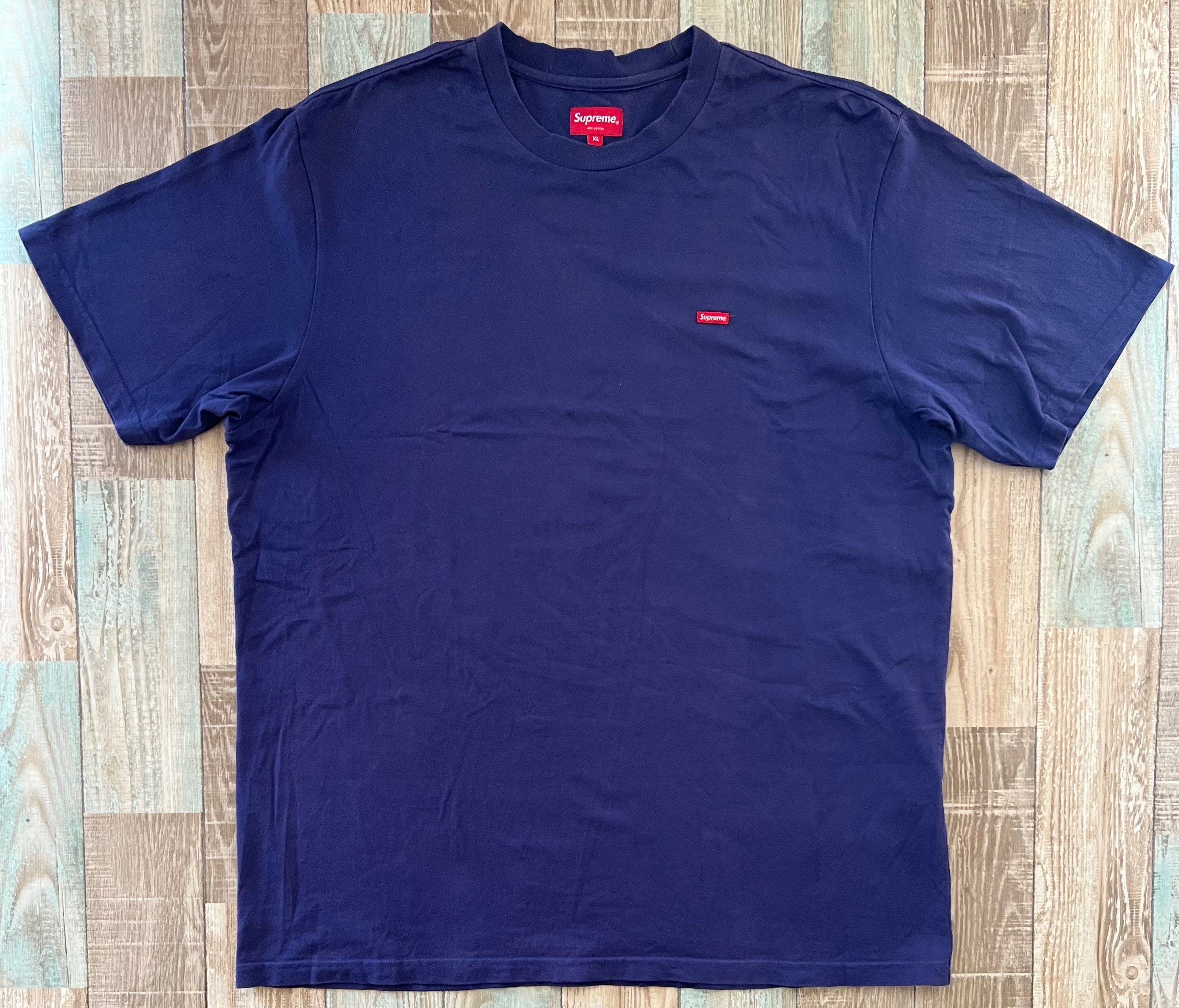 Supreme Small Box Tee "Washed Navy"(21SS)