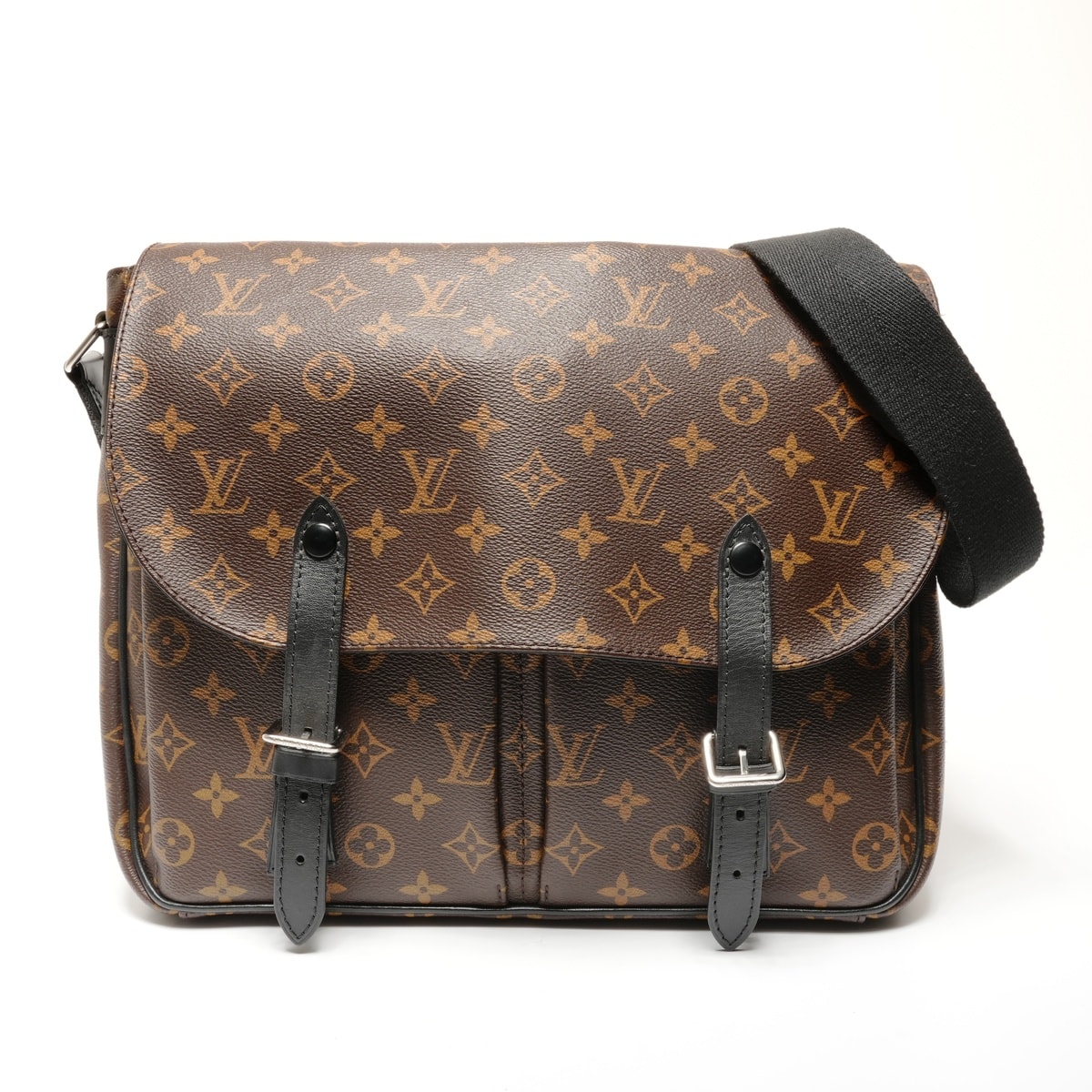ヴィトン LV 2016年製 モノグラム マカサー クリストファー メッセンジャー ショルダーバッグ【中古】