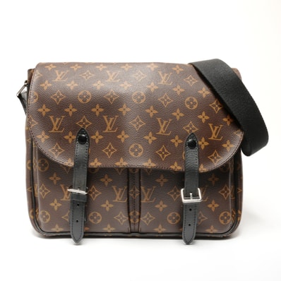ヴィトン LV 2016年製 モノグラム マカサー クリストファー メッセンジャー ショルダーバッグ【中古】