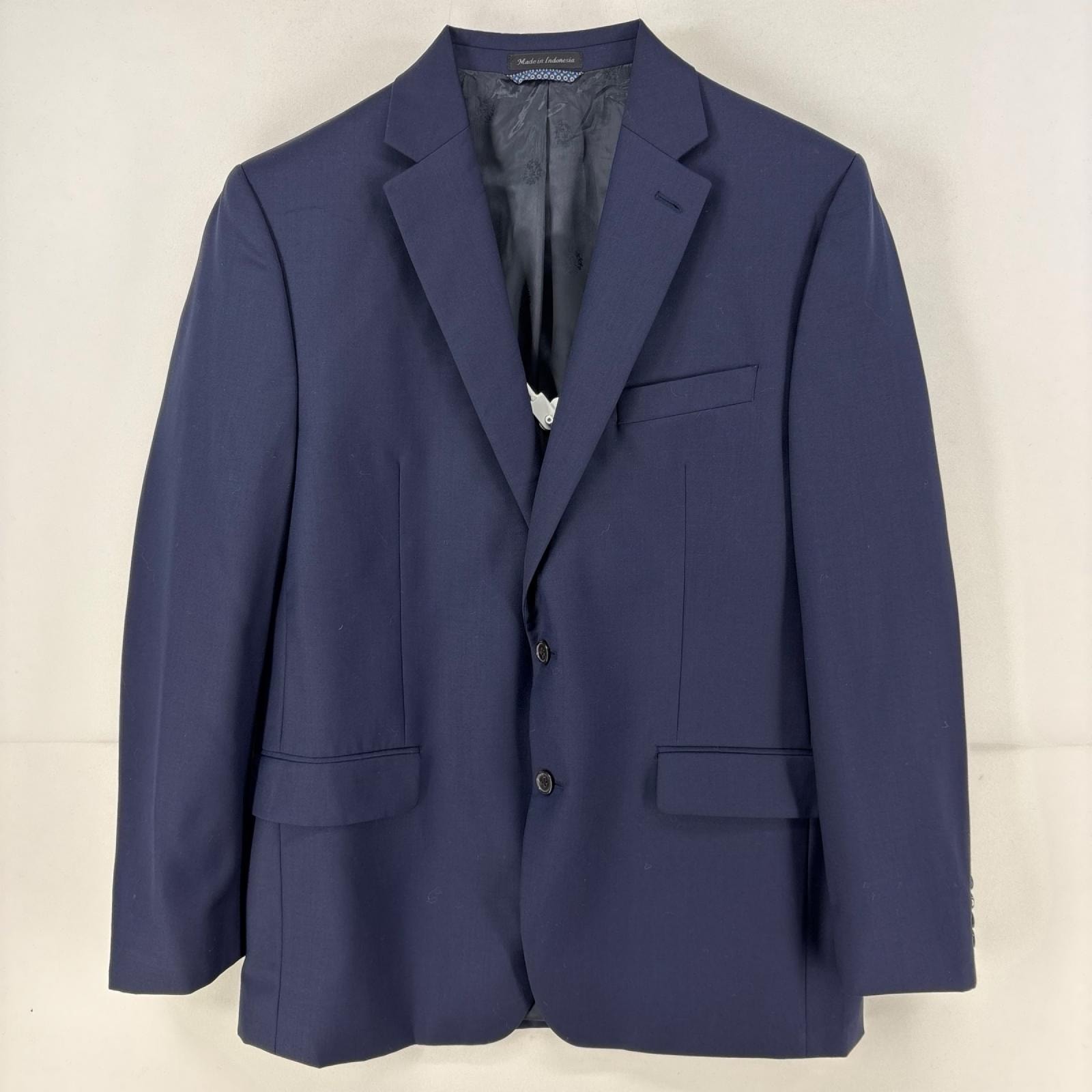 古着 ローレンラルフローレン LaurenRalphLauren ジャケット テーラード ブレザー 胸ポケット 大きいサイズ 42L ネイビー メンズ