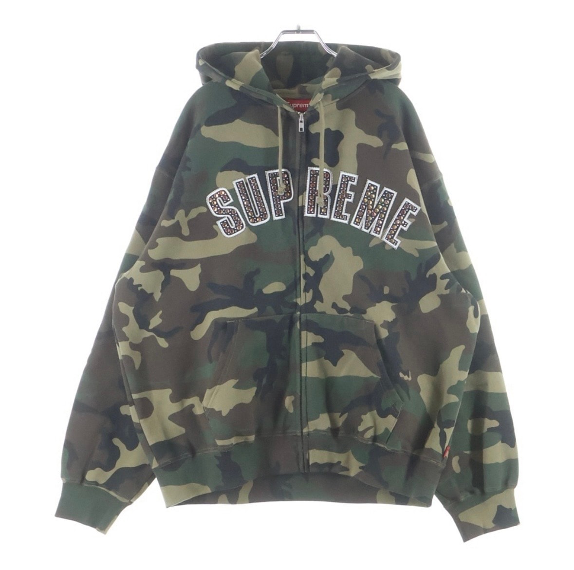 Supreme x B.B. Simon Zip Up Hooded Sweatshirt "Woodland Camo"