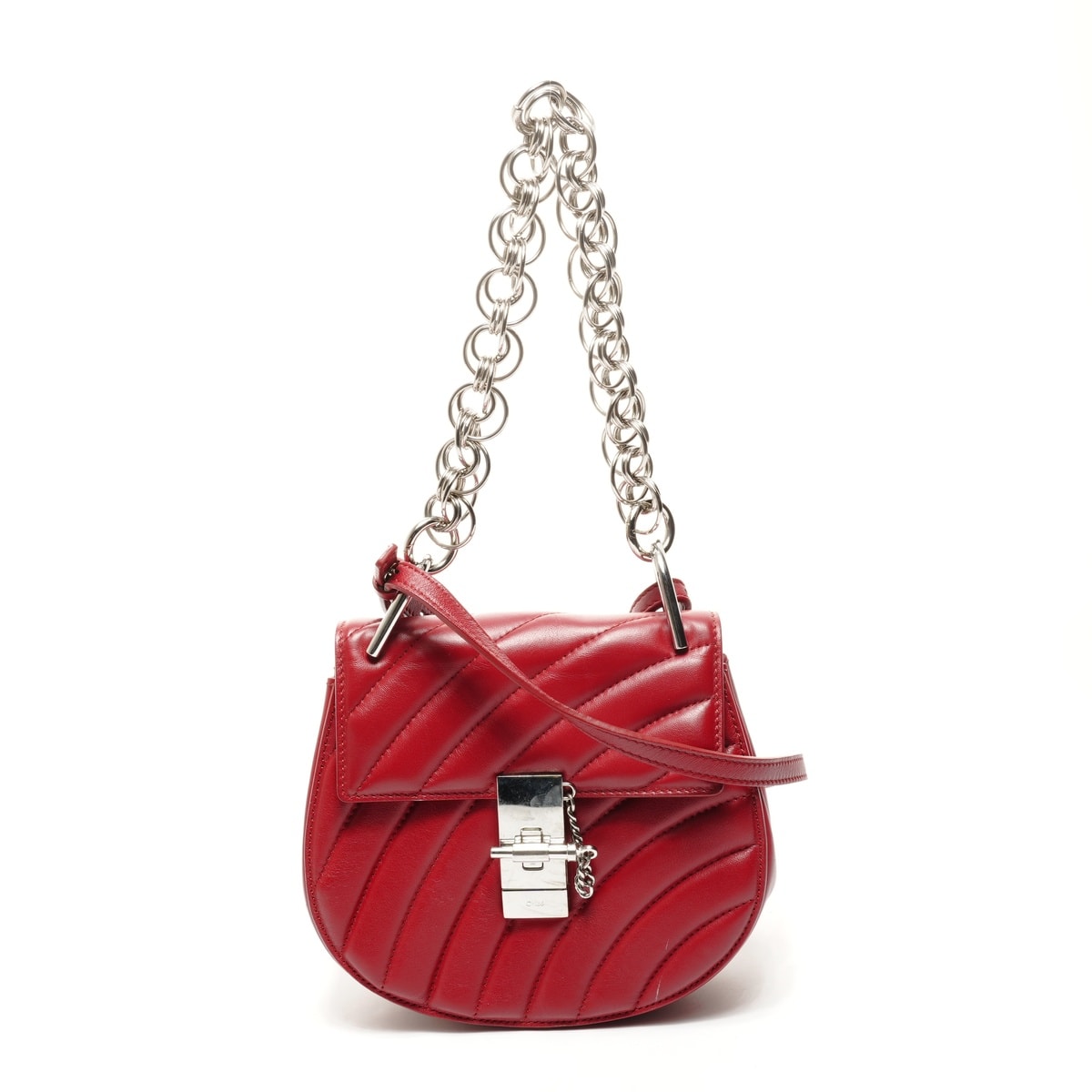 クロエ Chloe ドリュー ビジュー レザー 2way ショルダーバッグ【中古】