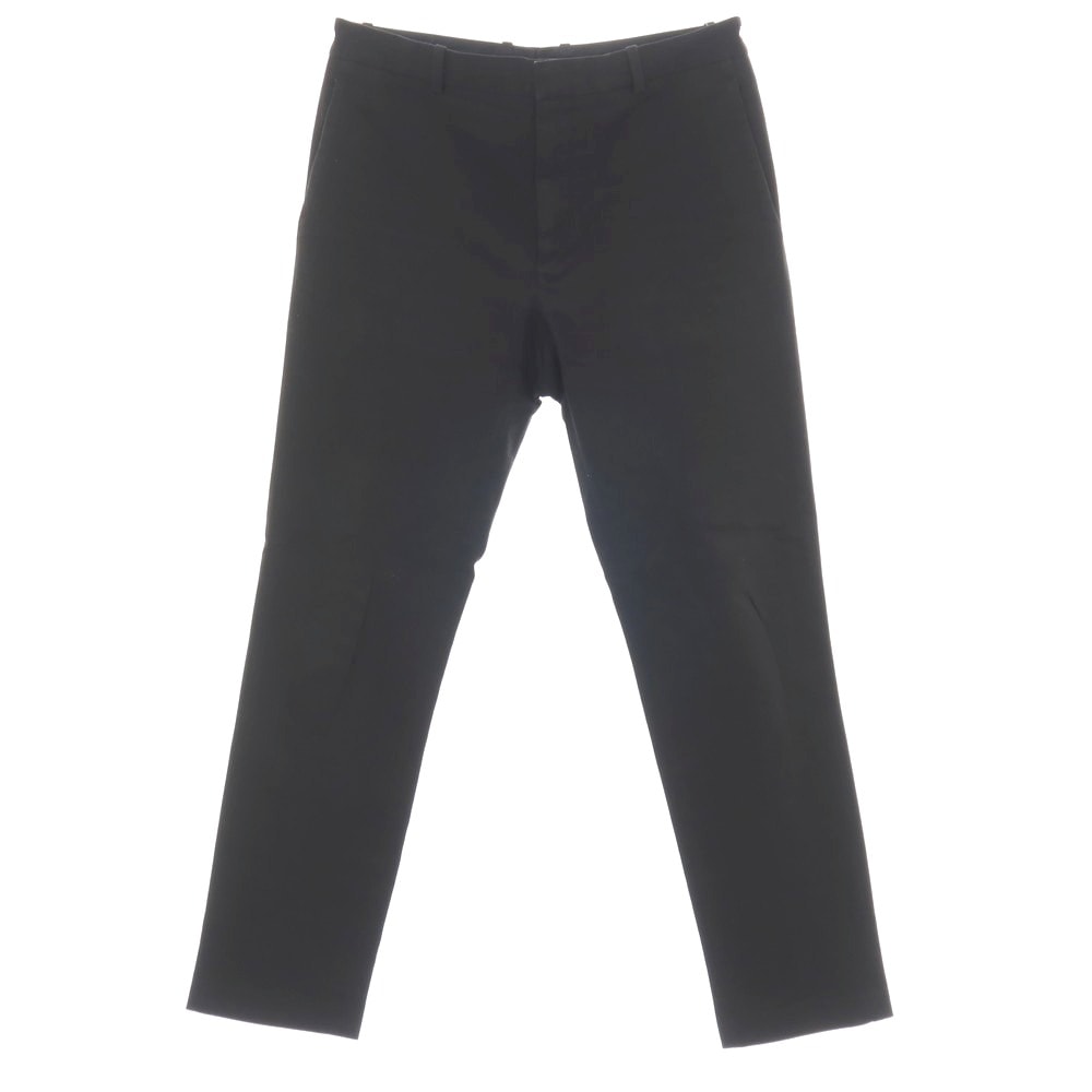 【中古】ジルサンダー JIL SANDER ストレッチ コットン チノパンツ ブラック【サイズ46】【メンズ】