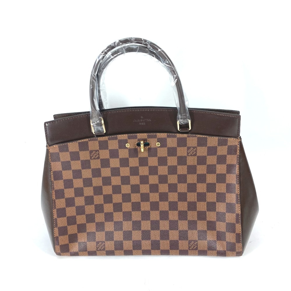 ルイヴィトン LOUIS VUITTON リヴォリMM N41150 ダミエ カバン 2WAY ショルダーバッグ トートバッグ ハンドバッグ ダミエキャンバス エベヌ ブラウン 美品
