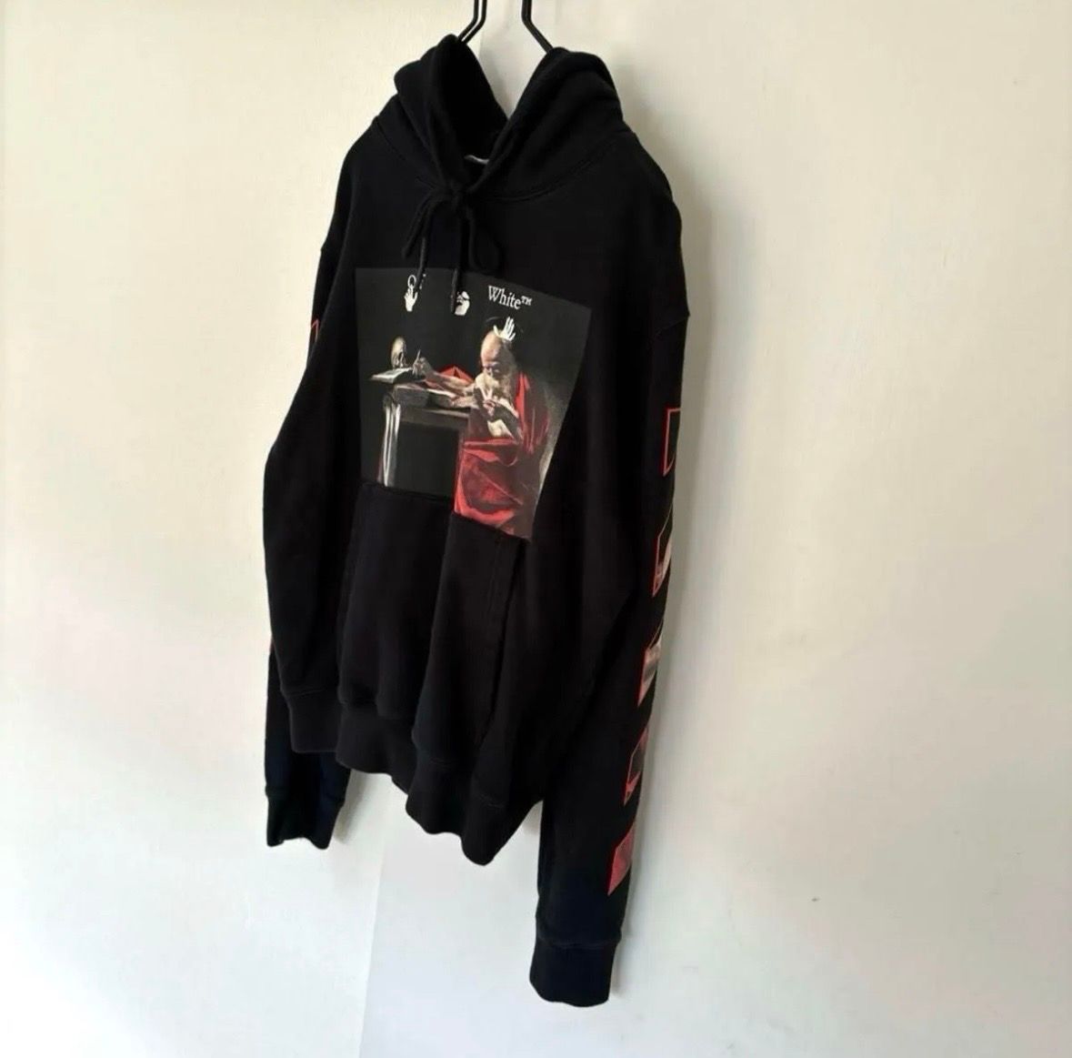 OFF-WHITE Caravaggio Over Pullover Hoodie "Black"