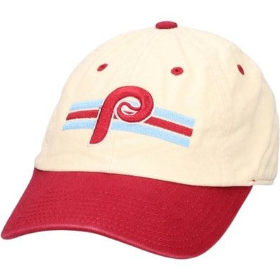 古着 AMERICAN NEEDLE MLB PHILADELPHIA PHILLIES フィラデルフィアフィリーズ ツートン ベースボールキャップ 6パネルキャップ フリーサイズ相当/gaa007401