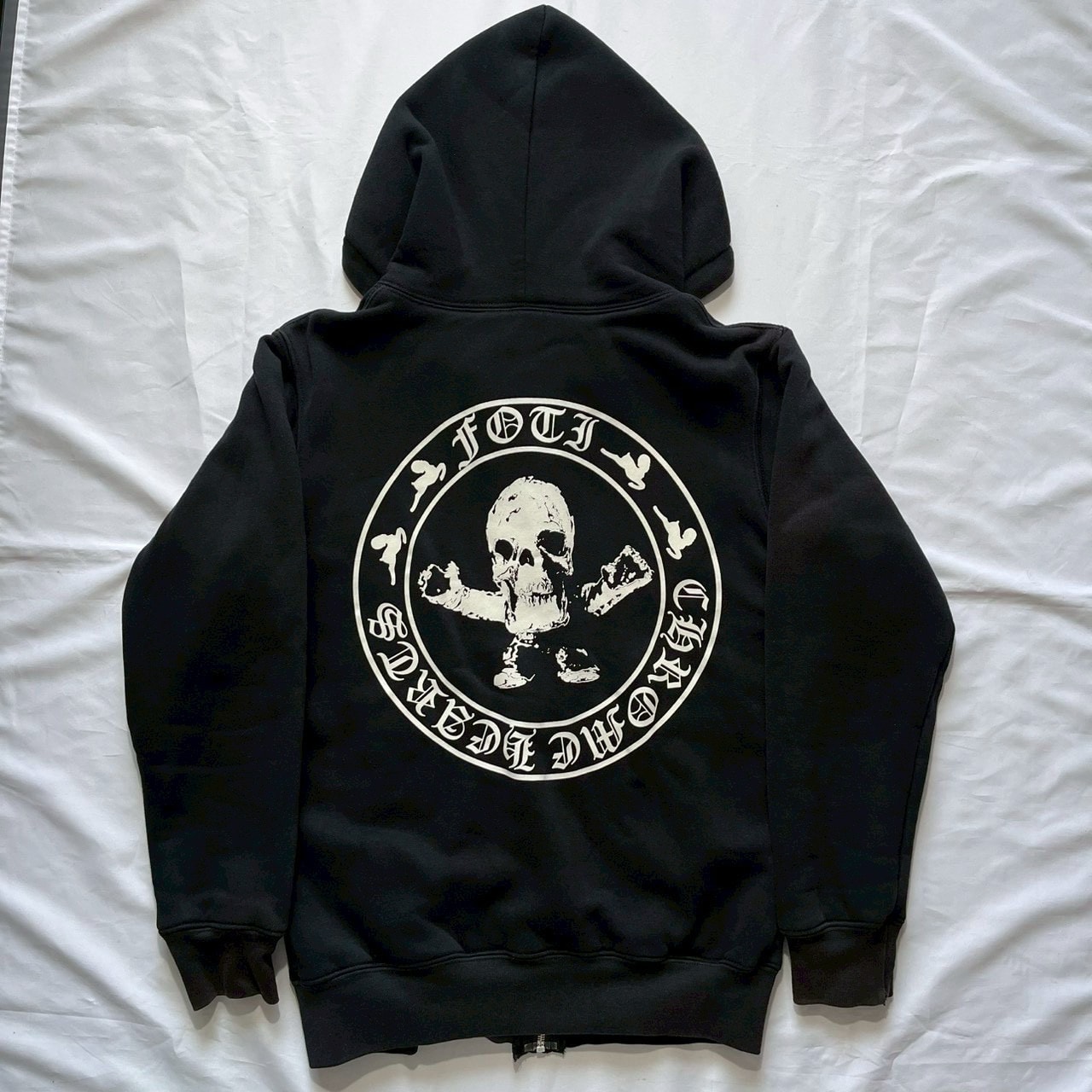 Chrome Hearts Foti Print Thermal Zip Up Hoodie "Black"