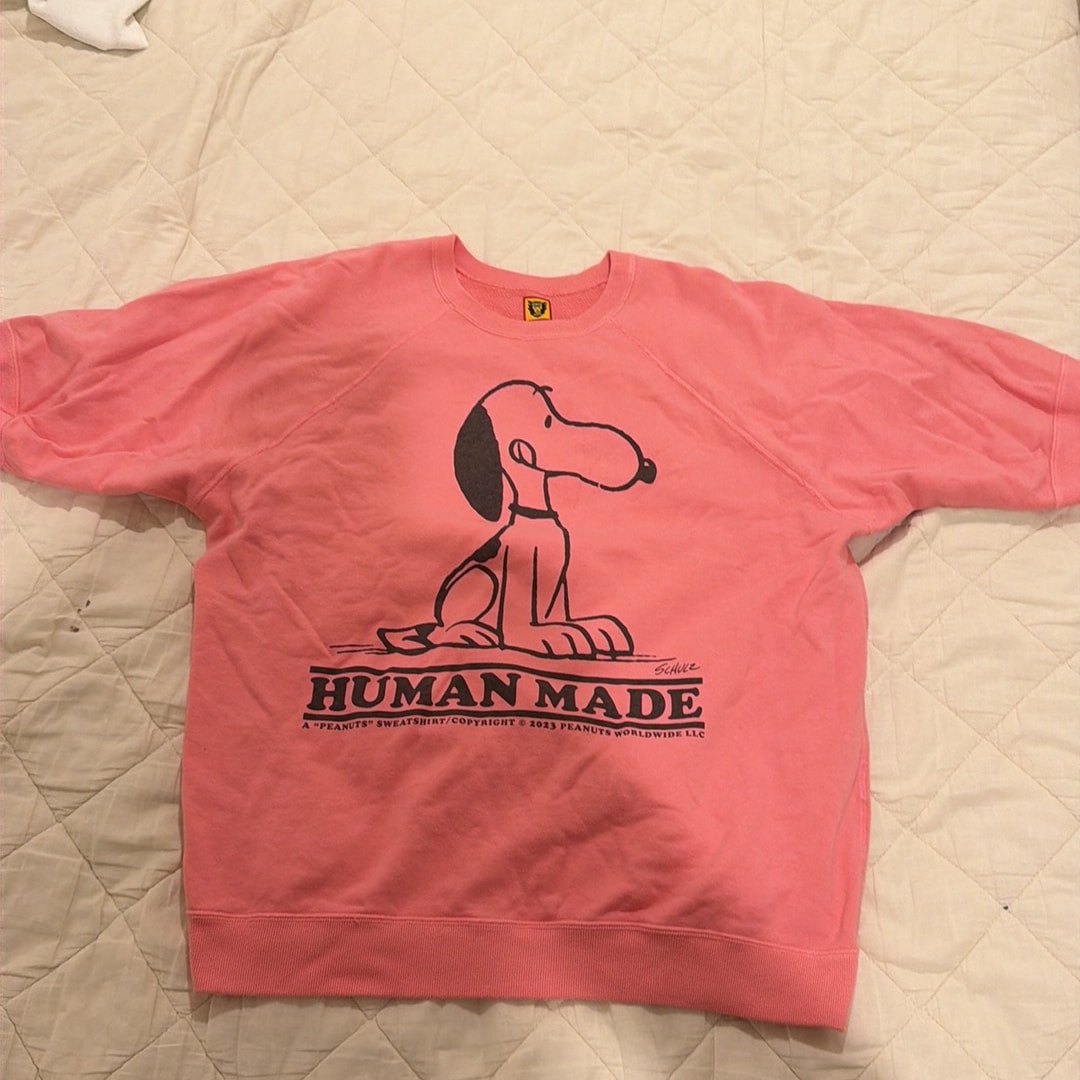HUMAN MADE Peanuts S/S Sweatshirt #1 "Pink"