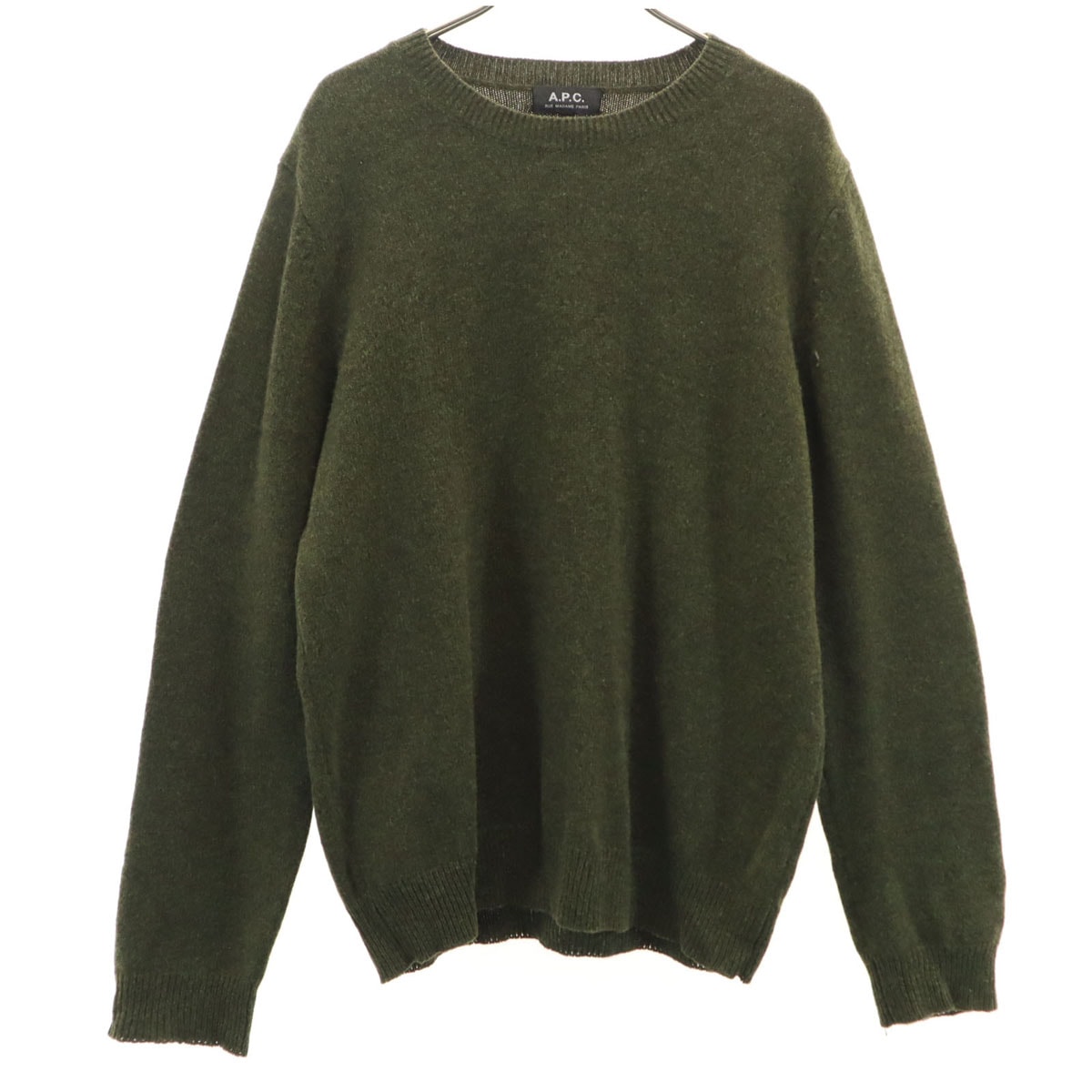 目立った傷や汚れなし】A.P.C. アーペーセー 長袖 セーター XS カーキ