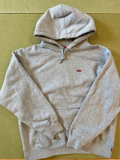 Supreme Enamel Small Box Hooded Sweatshirt "Heather Grey"
