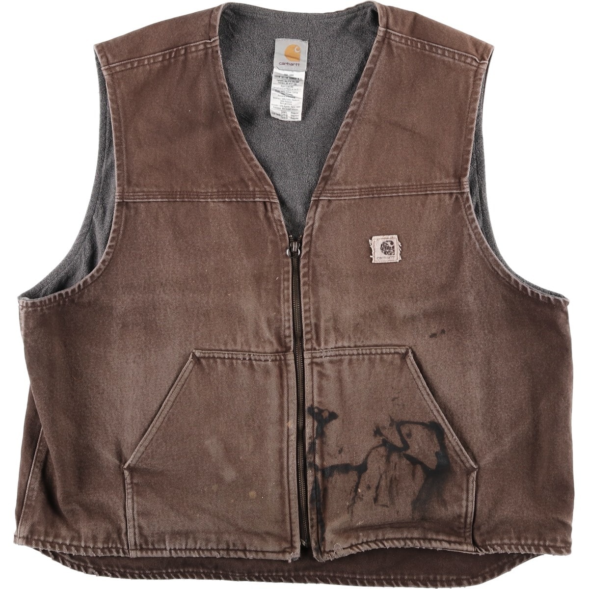 古着 00年代 カーハート Carhartt ワークベスト USA製 メンズXXL相当/eaa619052