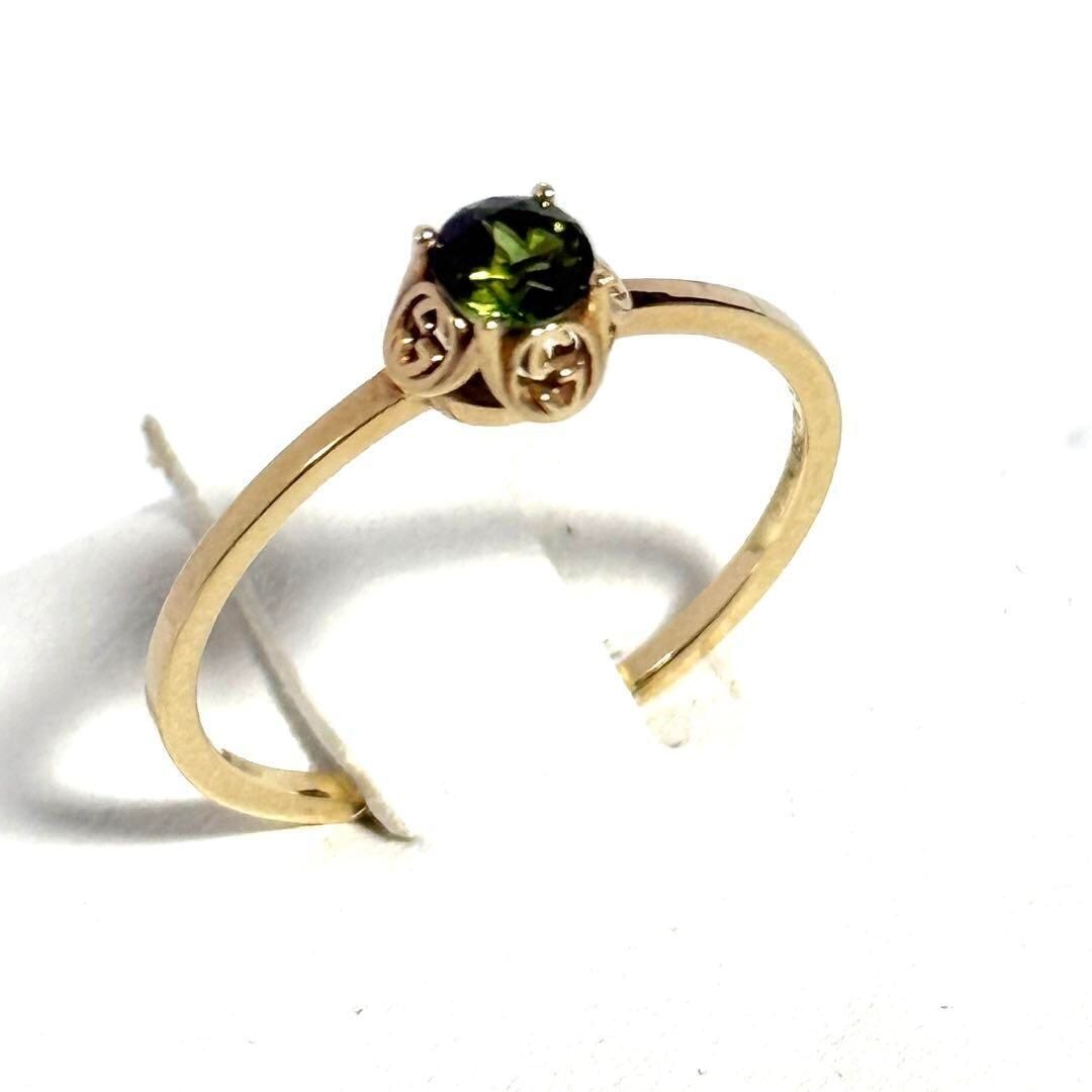 【約15号】グッチ レディース 指輪 インターロッキングG リング K18