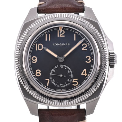 値下 ロンジン LONGINES L2.838.4.53.9 パイロット マジェテック 自動巻き メンズ 美品 箱・保証書付き B#144225