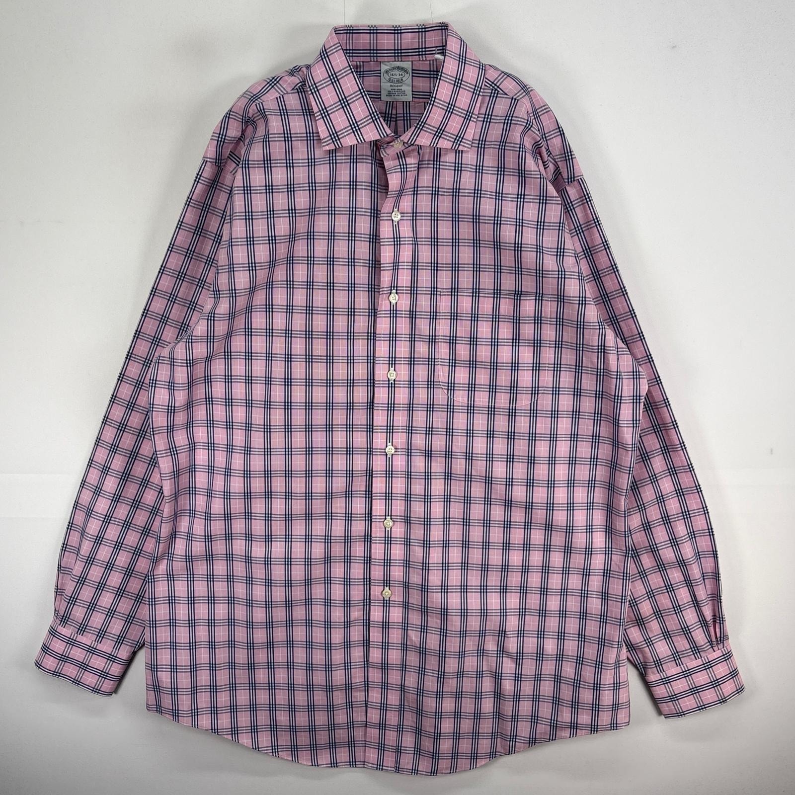 古着 ブルックスブラザーズ Brooks Brothers 長袖シャツ チェック REGENT カラーステイ L ピンク系 マルチカラー メンズ