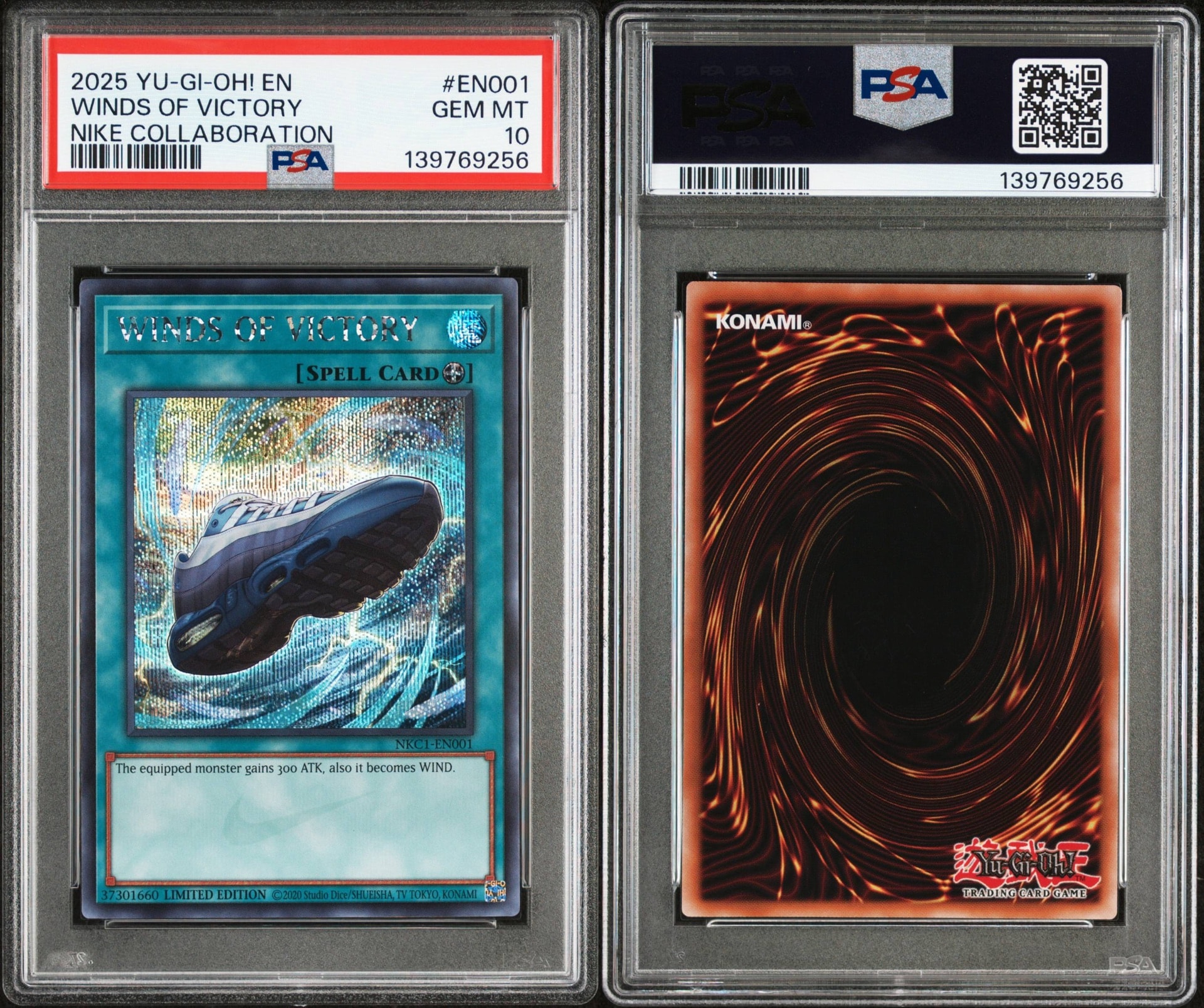PSA 10]WINDS OF VICTORY SE [NKC1-EN001](Yu-Gi-Oh x Nike Air Max 95