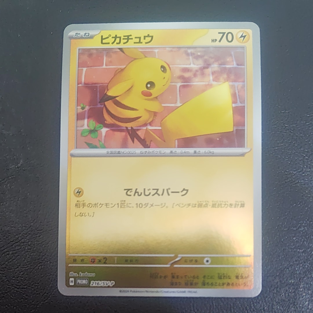 ピカチュウ P [SV-P 216](プロモカードパック「ポケカの夏がキタ!プロモカードGetキャンペーン!」)