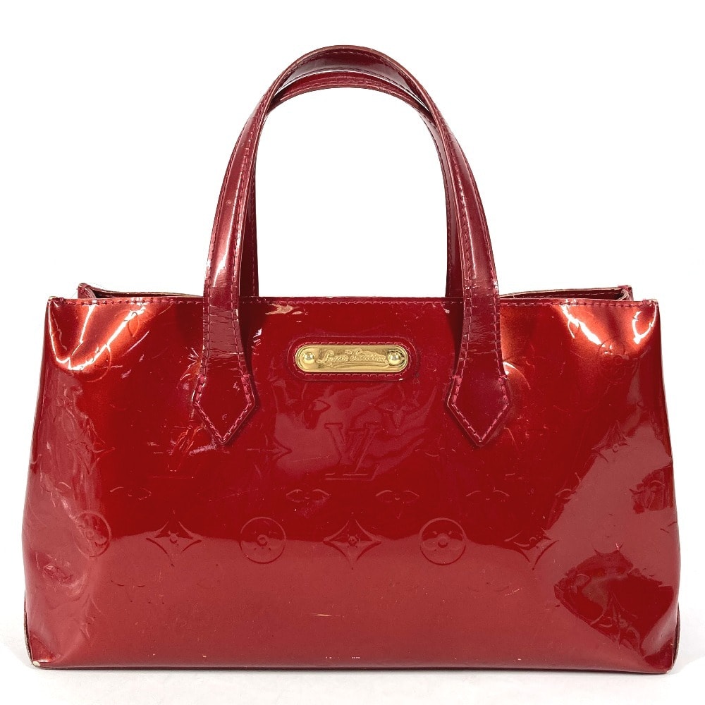 ルイヴィトン LOUIS VUITTON ウィルシャーPM ウィルシャー PM M93642  モノグラムヴェルニ カバン ハンドバッグ トートバッグ モノグラムヴェルニキャンバス ポムダムール レッド