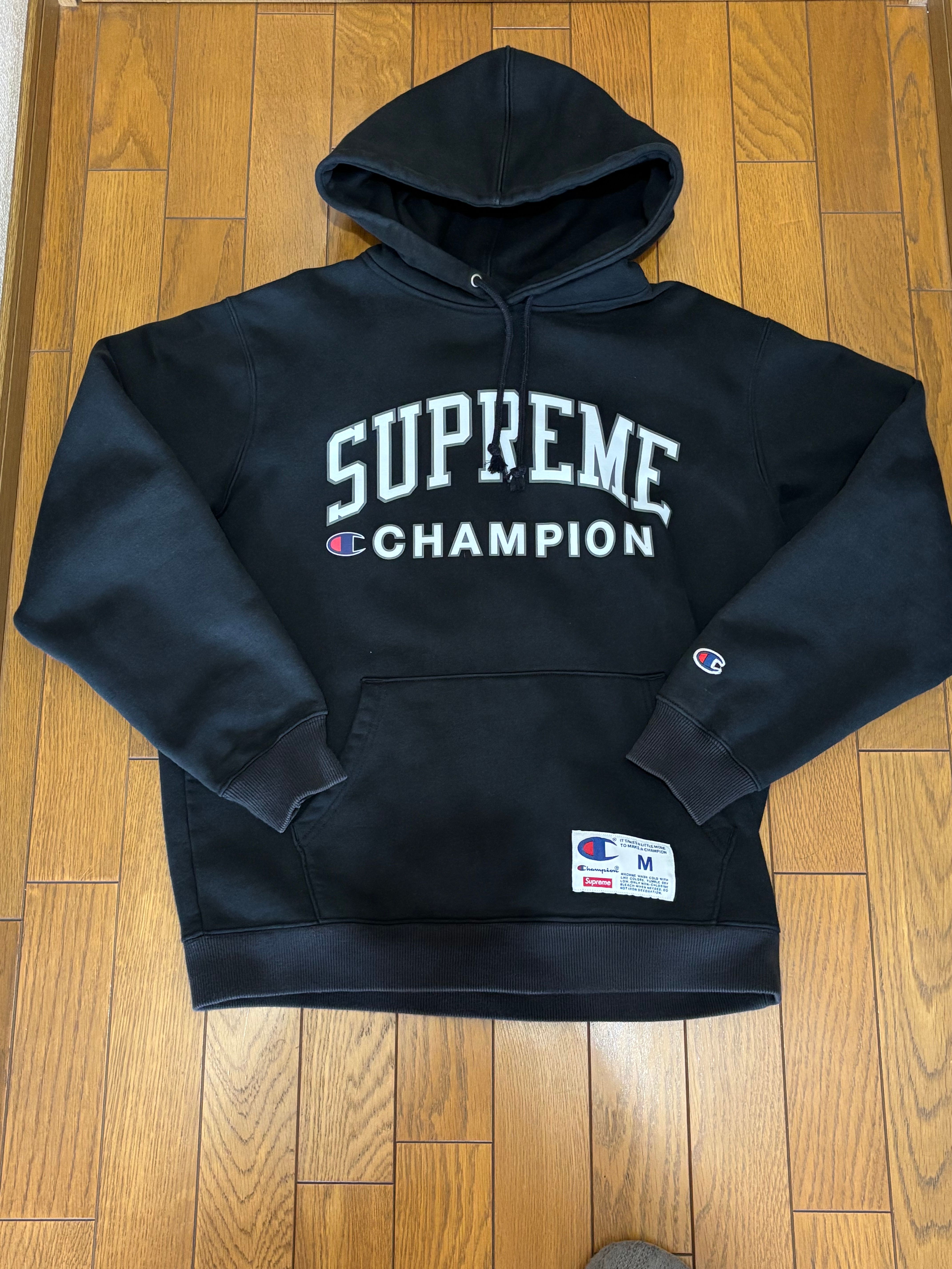 Supreme Champion Hooded Sweatshirt "Black"