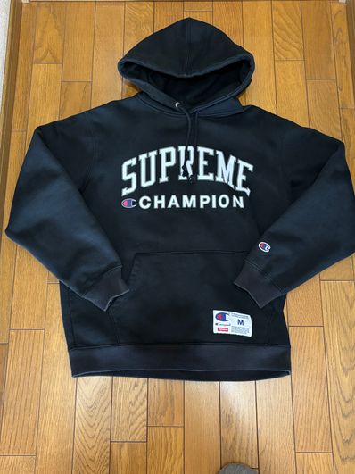 Supreme Champion Hooded Sweatshirt "Black"
