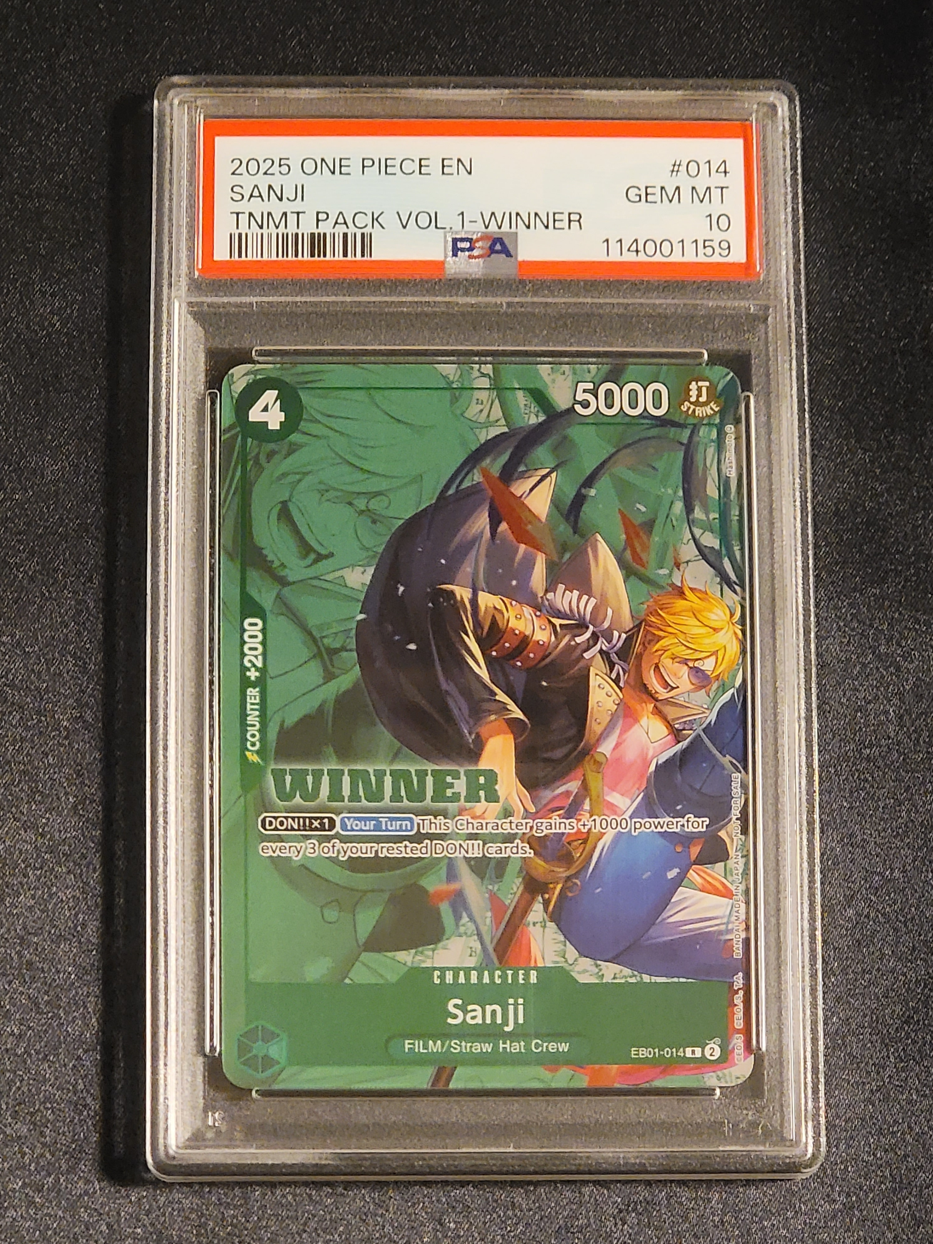 【PSA10】サンジ EB01-014 英語版 プロモ 2025 WINNER PSA10】サンジ R [EB01-014]【英語版】(プロモーションカード
