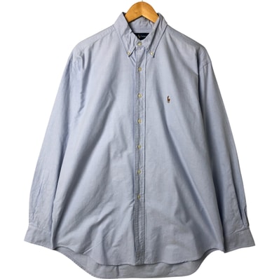 古着 ラルフローレン Ralph Lauren BLAKE 長袖 ボタンダウンシャツ メンズL相当/eaa509398
