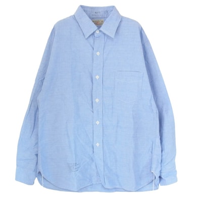 Buzz Rickson's バズリクソンズ 長袖シャツ BR28824 COTTON OXFORD CLOTH 4oz オックスフォード 長袖 シャツ インディゴブルー系 16【中古】
