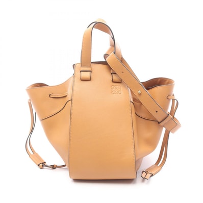 ロエベ LOEWE ハンモック ミディアム 2WAY ハンドバッグ バッグ レザー レディース ブラウン系 【中古】