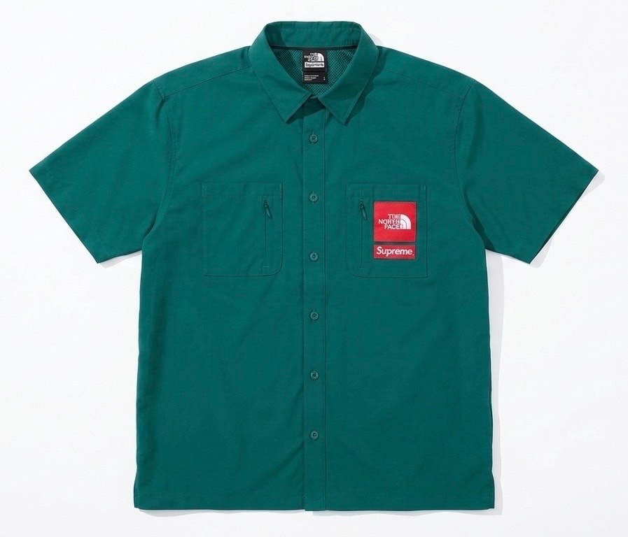 Supreme x The North Face Trekking S/S Shirt "Dark Green"