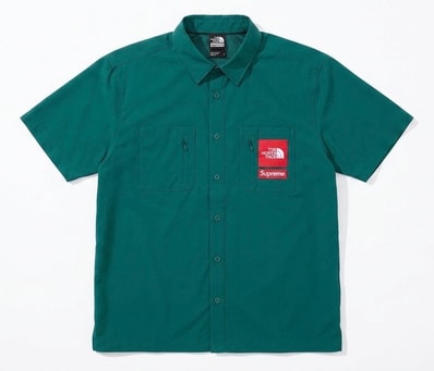 Supreme x The North Face Trekking S/S Shirt "Dark Green"