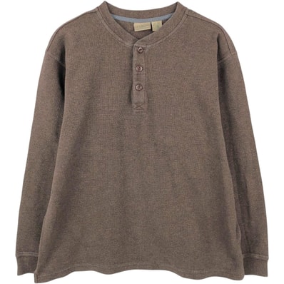 古着 90~00年代 エルエルビーン L.L.Bean ヘンリーネック サーマルロングTシャツ メンズL相当 ヴィンテージ/eaa654922