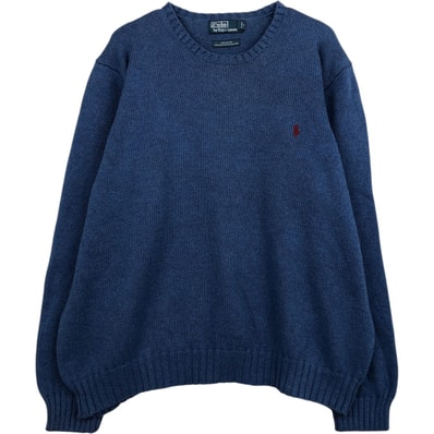 古着 ラルフローレン Ralph Lauren POLO by Ralph Lauren コットンニットセーター メンズXXL相当/eaa627485