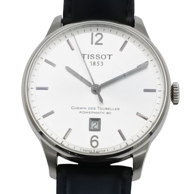 TISSOT ティソ T099407 シュマン デ トゥレル パワーマティック 自動巻き メンズ ベルト社外 腕時計 C1454