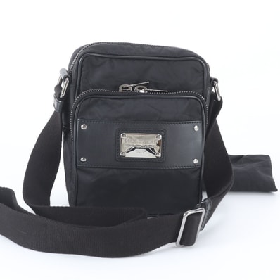 ■美品 ドルチェアンドガッバーナ ショルダーバッグ レザー×ナイロン