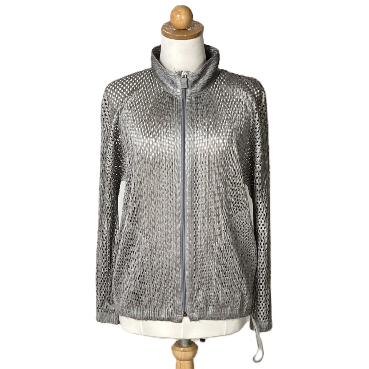 ISSEY MIYAKE イッセイミヤケ PLEATS PLEASE カーディガン PP83-JC592 グレー サイズ 3 レディース