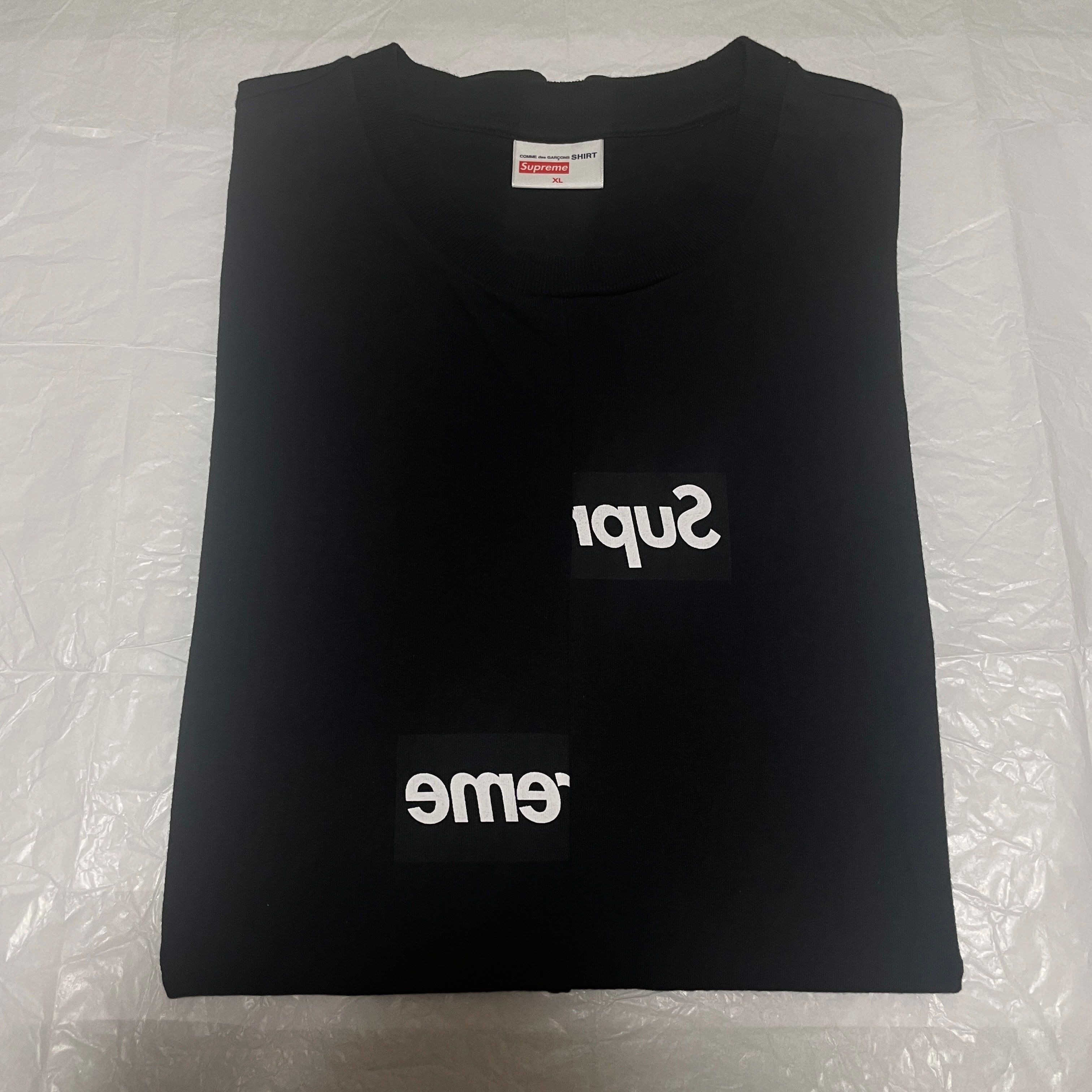 Supreme / Comme des Garçons SHIRT® Split Box Logo Tee "Black"