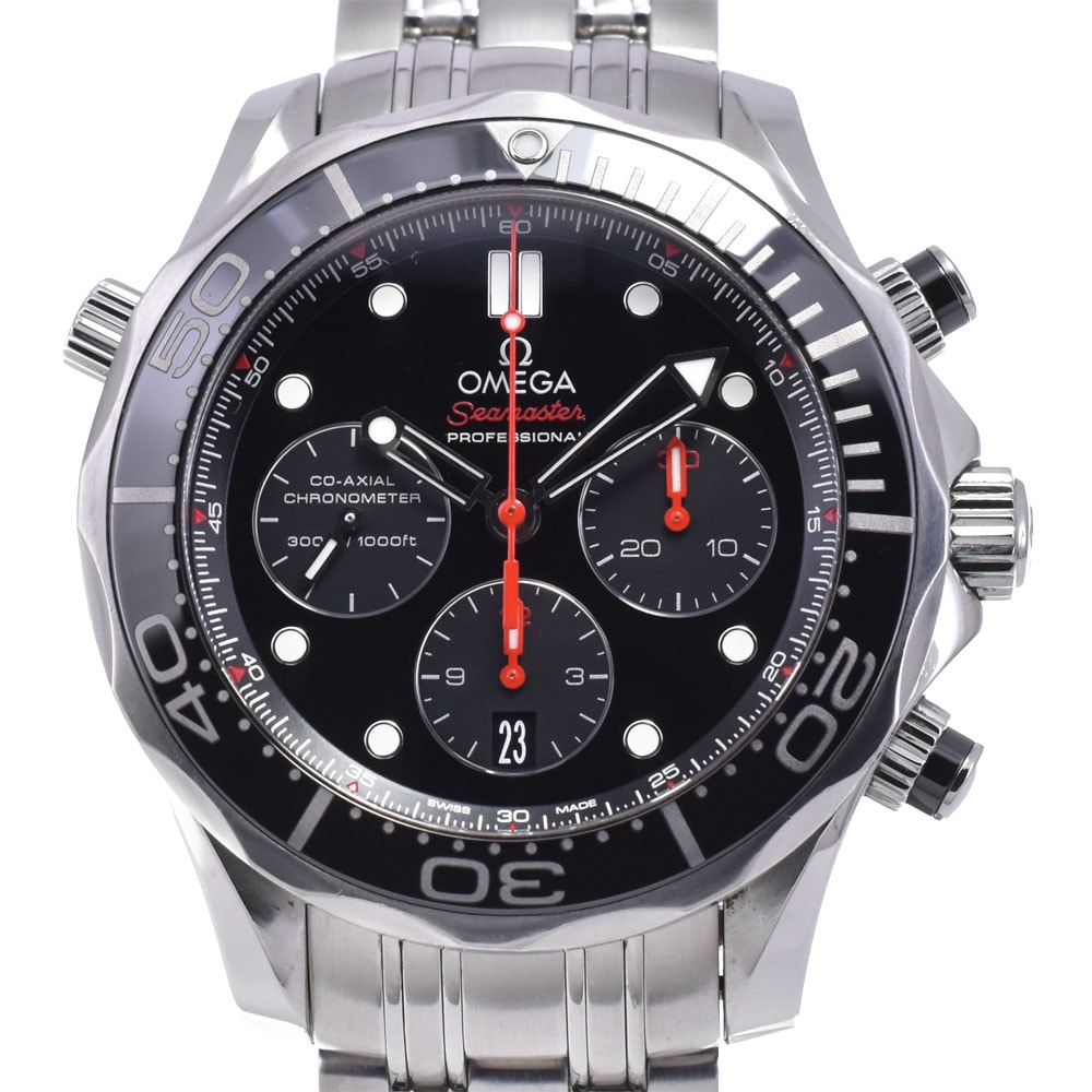 オメガ OMEGA 212.30.44.50.01.001 シーマスター ダイバー300 コーアクシャル クロノグラフ 自動巻き メンズ 良品 内箱付き Q#146041