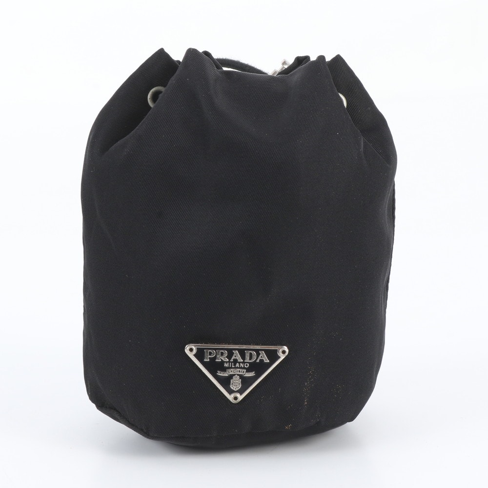 ■極美品 プラダ テスート ナイロントライアングルロゴ ハンドバッグ