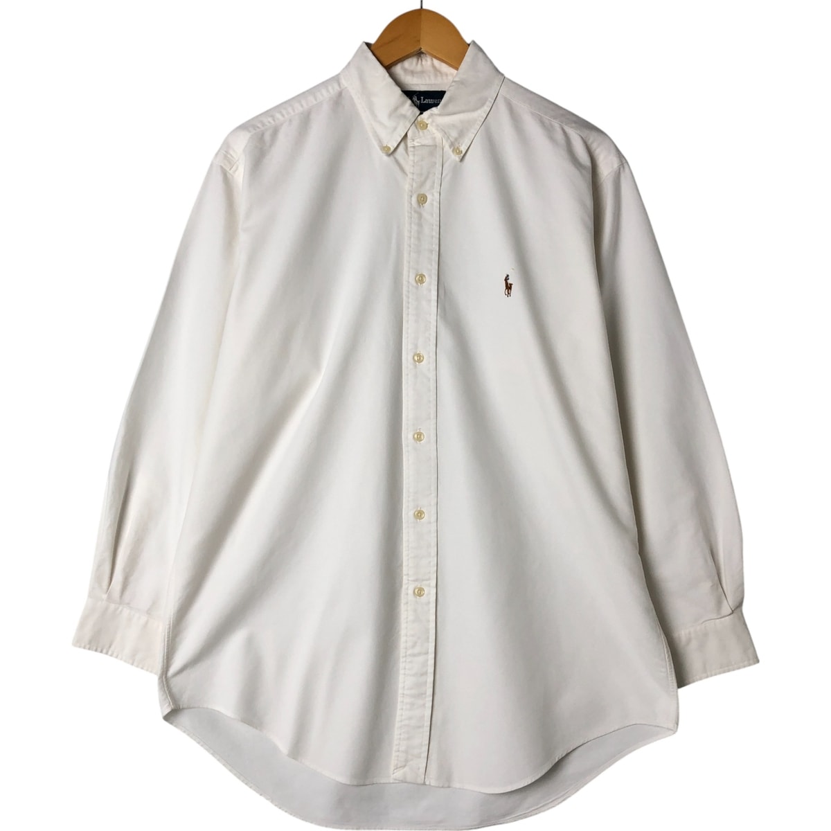 古着 ラルフローレン Ralph Lauren YARMOUTH 長袖 ボタンダウンシャツ メンズM相当/eaa560114