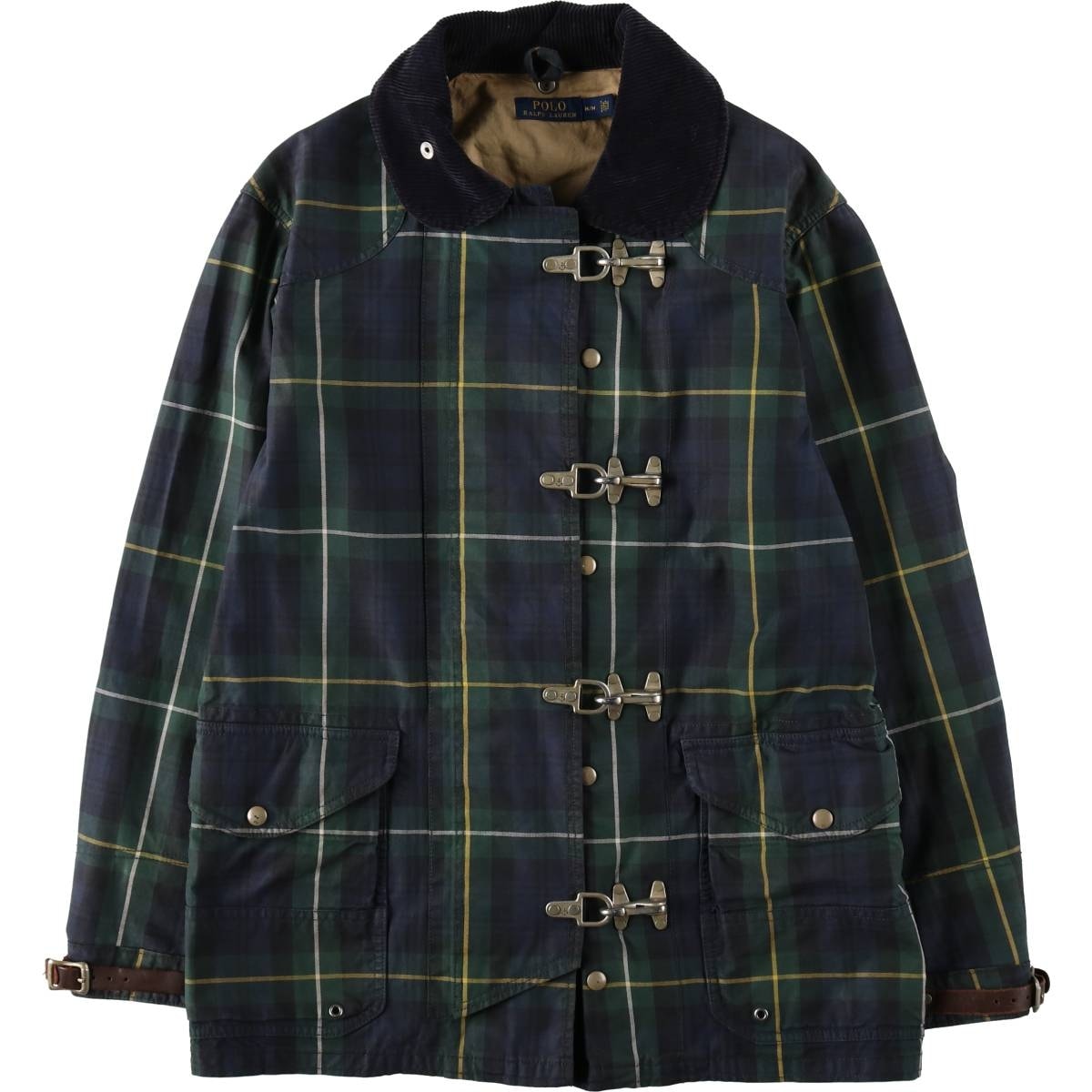 古着 ラルフローレン Ralph Lauren POLO RALPH LAUREN チェック柄 ファイヤーマンジャケット メンズM相当/evb035548