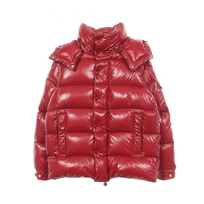 モンクレール MONCLER Maya 70 ダウンジャケット 衣料品 アウター ナイロン メンズ レディース レッド系 【中古】