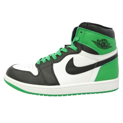 NIKE AIR JORDAN ナイキ ジョーダン DZ5485-031 Air Jordan 1 Retro High OG Celtics Black and Lucky Green エアジョーダン1 レトロ ハイカット スニーカー【美品】【中古】