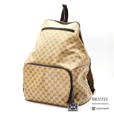 GUCCI グッチ クリスタルGG GG クリスタルGG 527066 リュック・デイパック Canvas Beige レディース