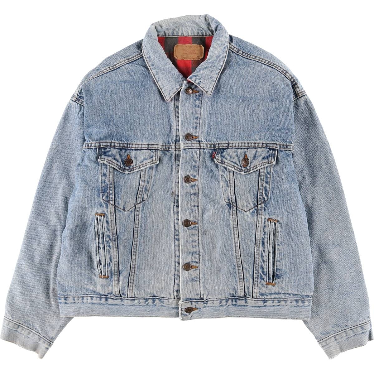 古着 80~90年代 リーバイス Levi's 70417-0814 デニムジャケット Gジャン USA製 メンズXL相当 ヴィンテージ/eaa602048