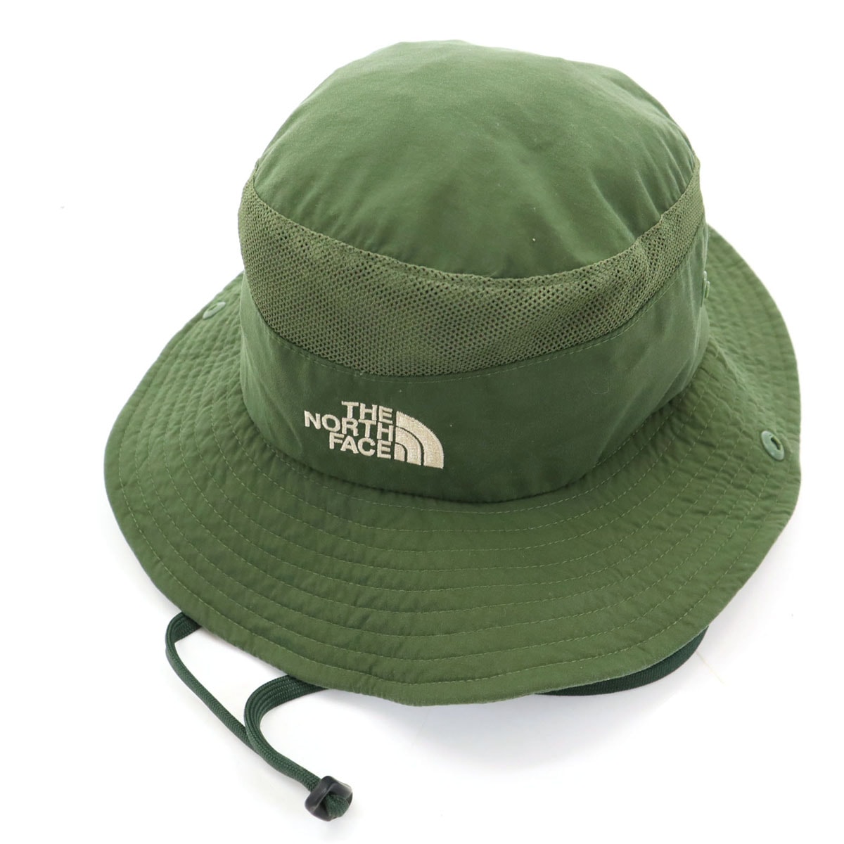 THE NORTH FACE ノースフェイス ナイロン ハット S カーキ アウトドア NN80005 裏メッシュ