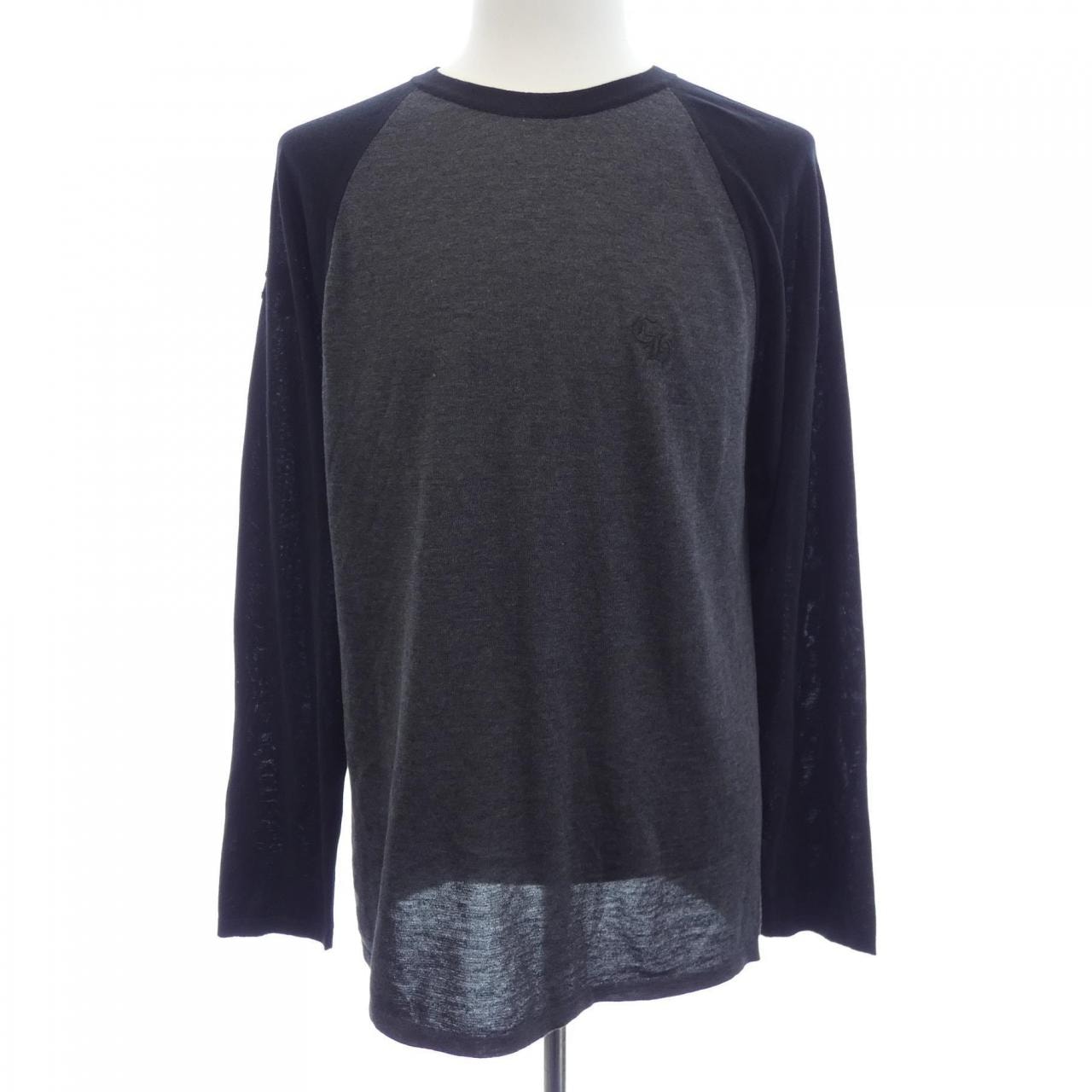 Chrome Hearts Cross Patch Raglan L/S T-Shirt "Black/Gray"