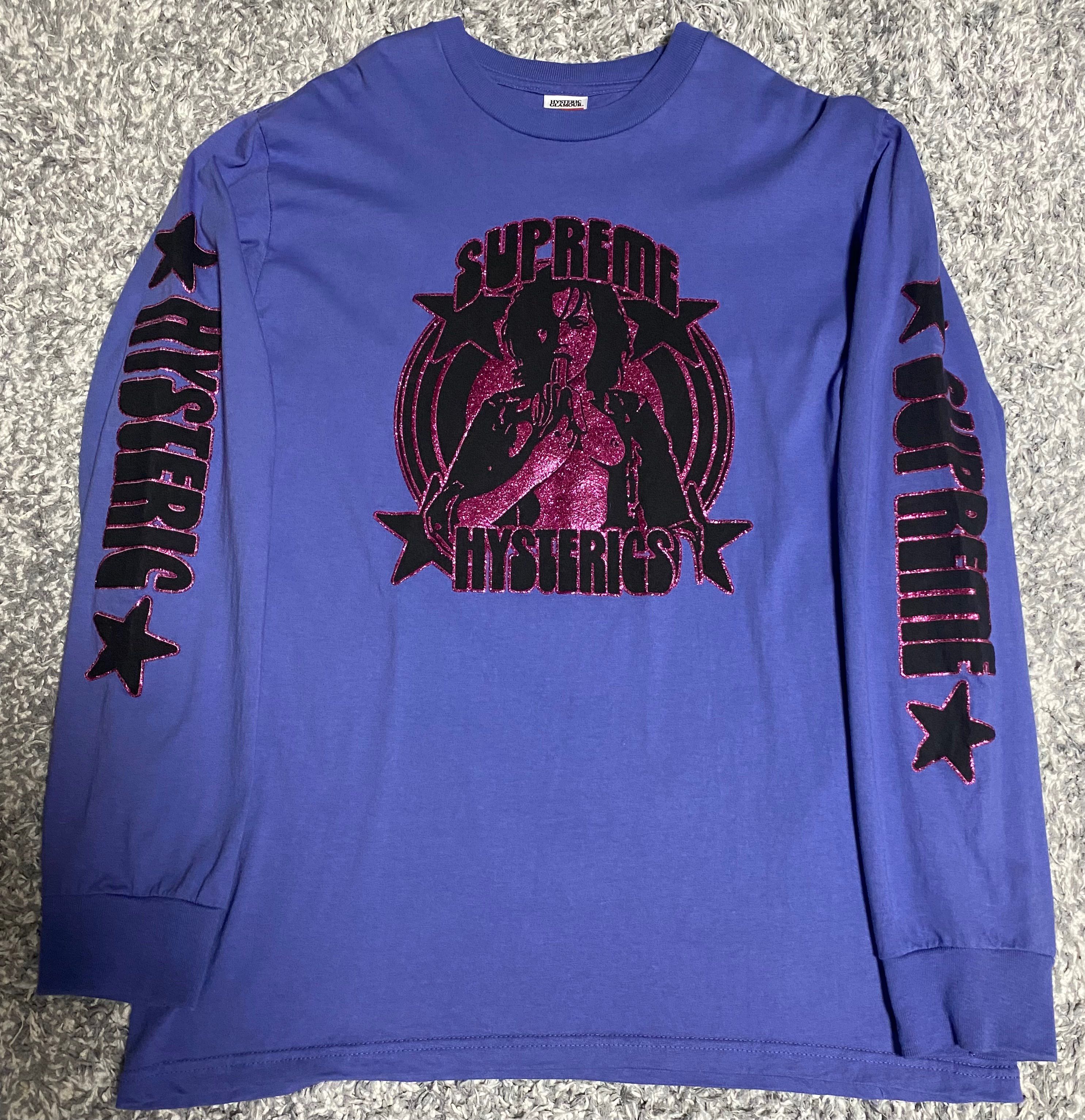Supreme x HYSTERIC GLAMOUR L/S Tee "Purple"