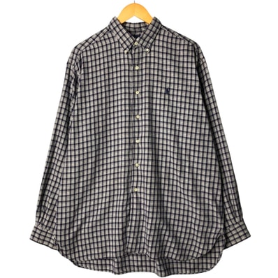 古着 ラルフローレン Ralph Lauren MCMEEL 長袖 ボタンダウンチェックシャツ メンズXL相当/eaa576701