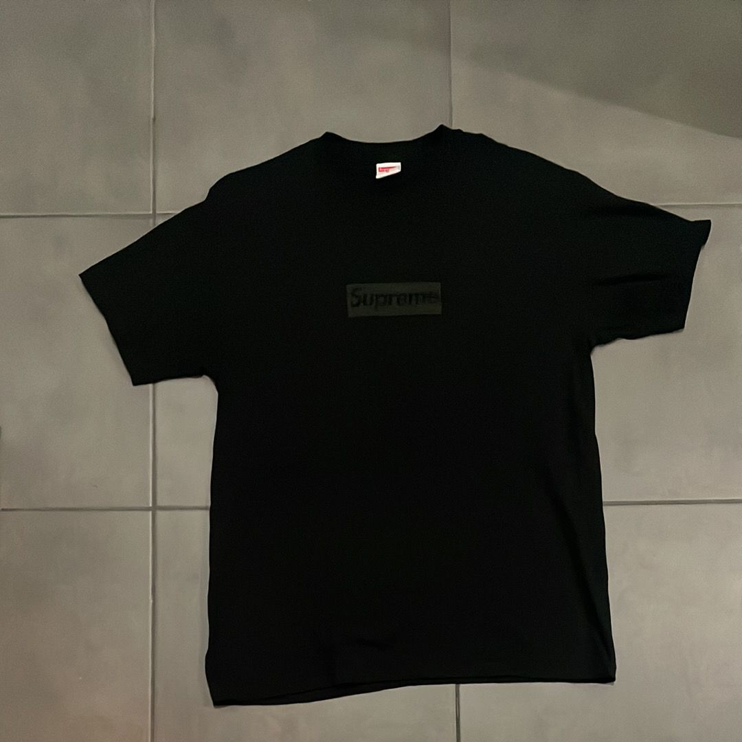 Supreme Tonal Box Logo Tee "Black"