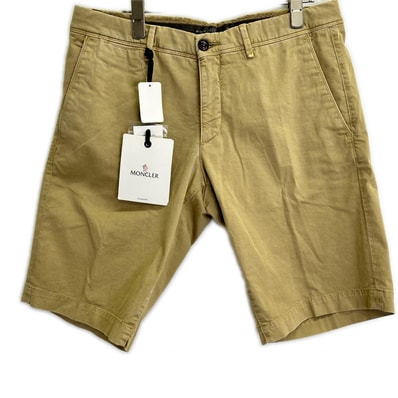 モンクレール ベージュ PANTALONE BERMUDA ハーフパンツ 48