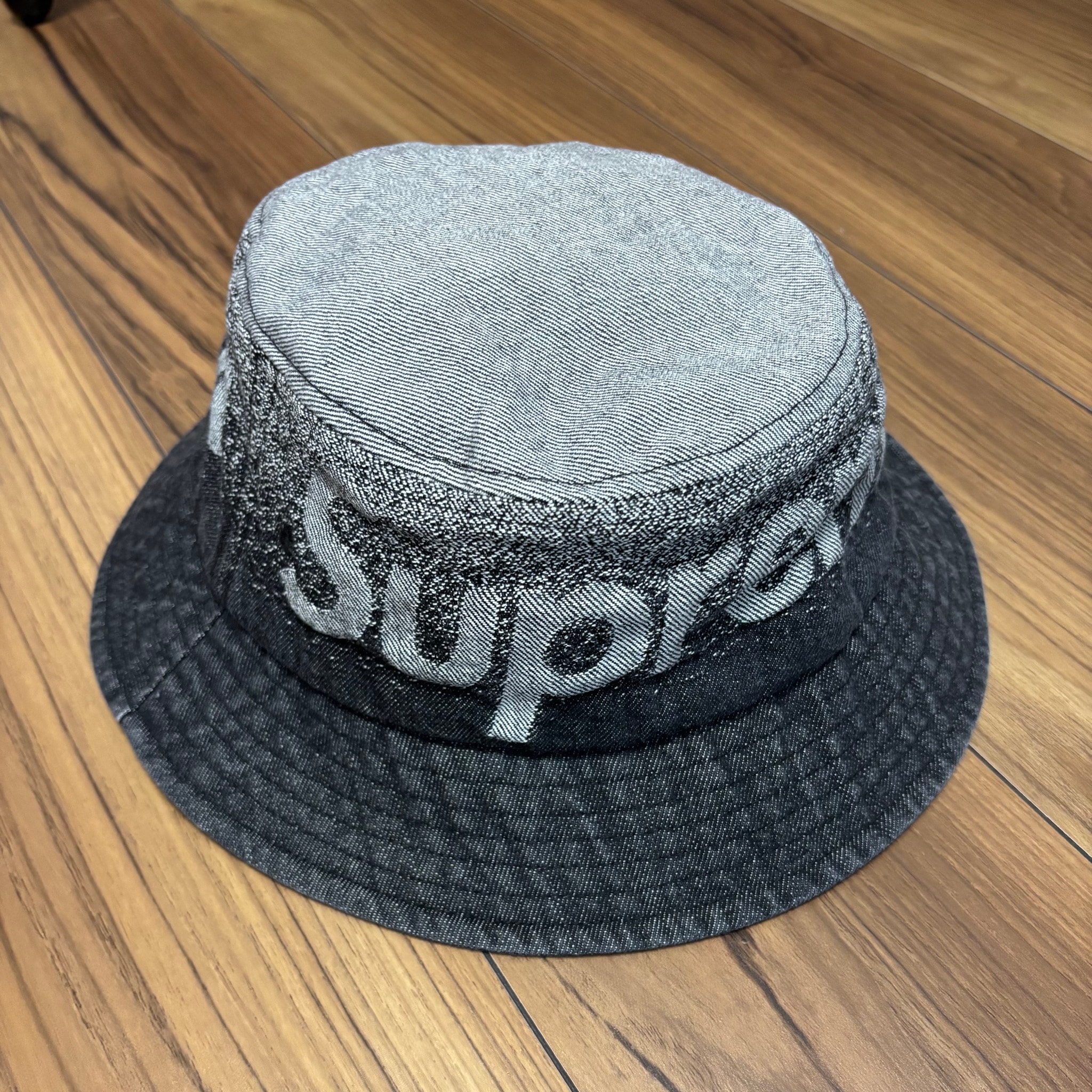 Supreme Fade Jacquard Denim Crusher "Black"